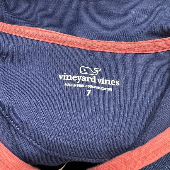Vineyard Vines Navy Blue 1/2 Zip Sweatshirt - Picture 6 of 6